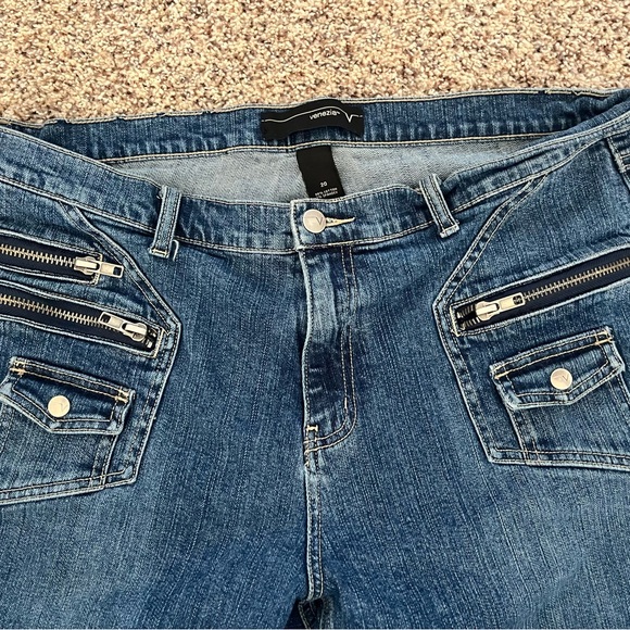 Women’s Jeans Capris Size 20 Venezia Zipper Pockets - Picture 2 of 3